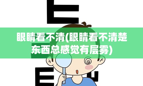 眼睛看不清(眼睛看不清楚东西总感觉有层雾)