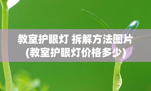 教室护眼灯 拆解方法图片(教室护眼灯价格多少)