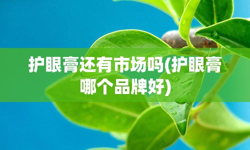 护眼膏还有市场吗(护眼膏哪个品牌好)