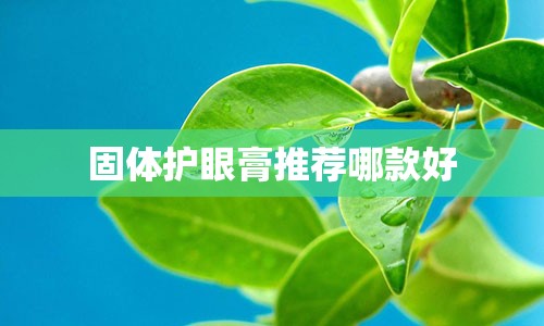 固体护眼膏推荐哪款好