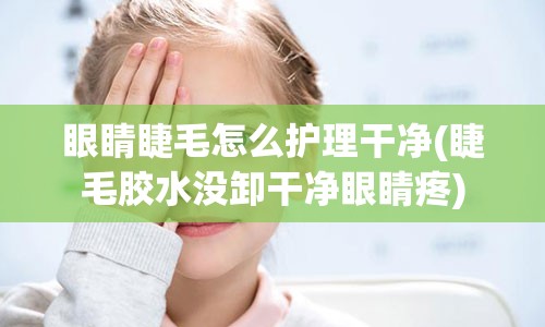 眼睛睫毛怎么护理干净(睫毛胶水没卸干净眼睛疼)