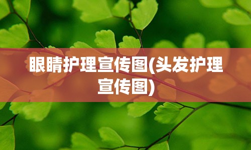 眼睛护理宣传图(头发护理宣传图)