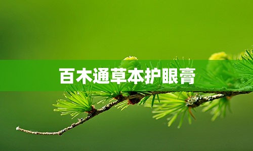 百木通草本护眼膏